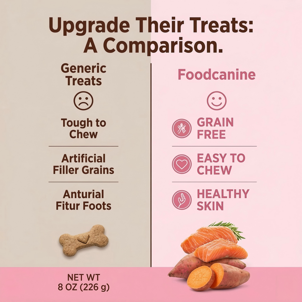 Salmon Flavor Soft Bite Dog Treats – With Real Salmon & Sweet Potato