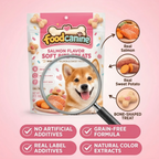 Salmon Flavor Soft Bite Dog Treats – With Real Salmon & Sweet Potato
