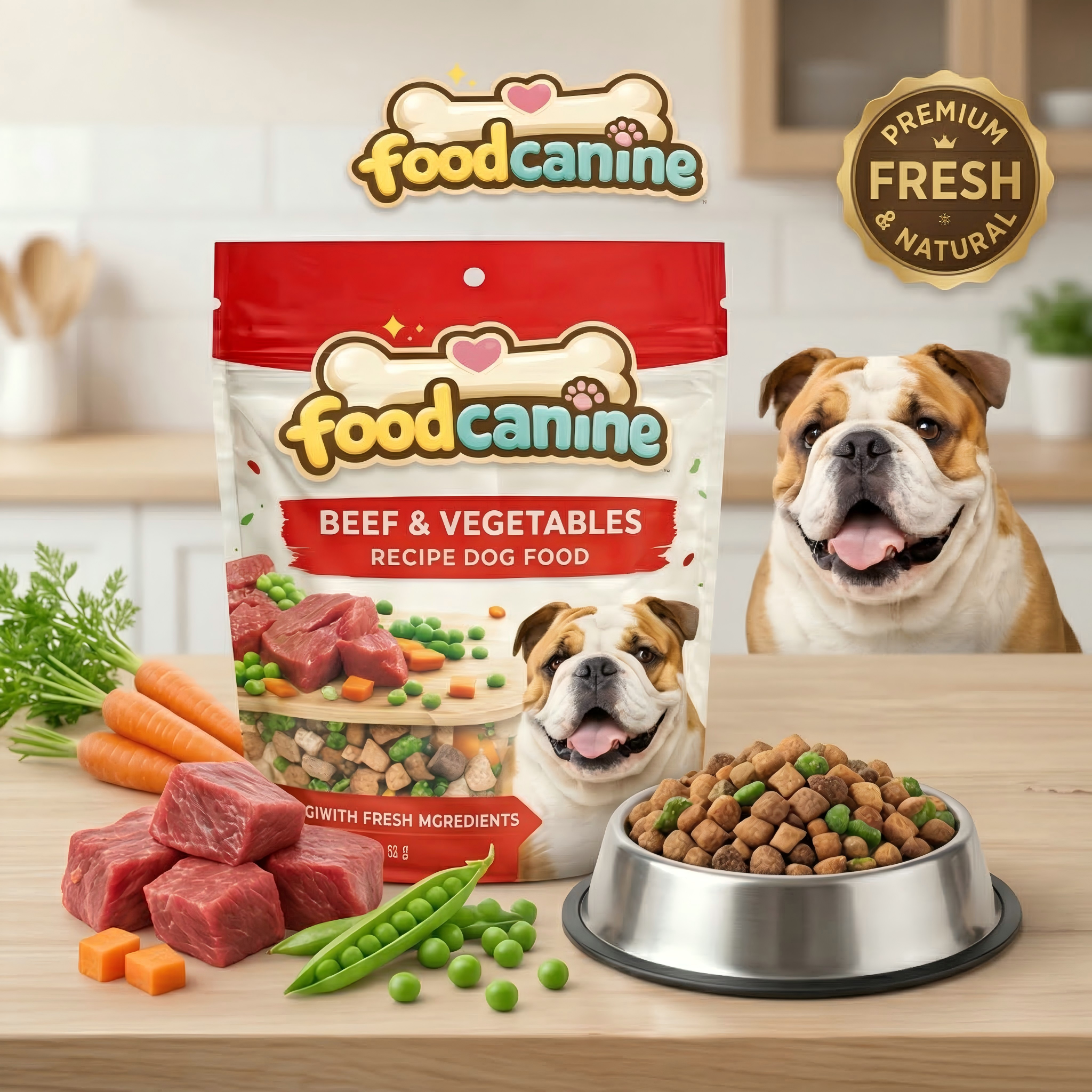 Beef & Vegetables Recipe Dog Food