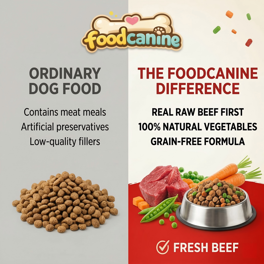 Beef & Vegetables Recipe Dog Food