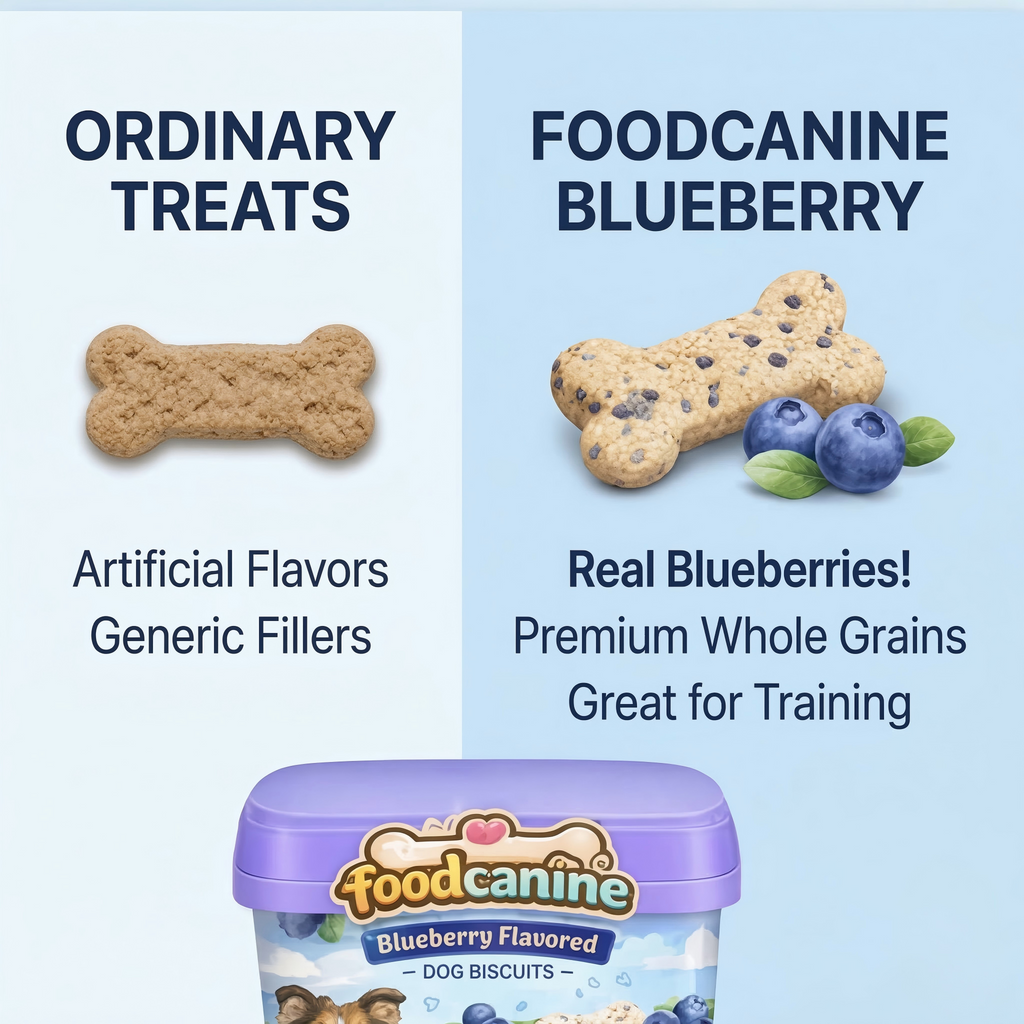 Blueberry Flavored Dog Biscuits – With Real Blueberries