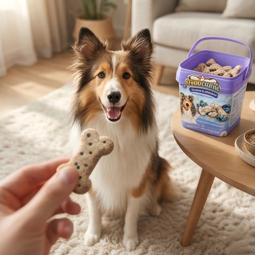 Blueberry Flavored Dog Biscuits – With Real Blueberries