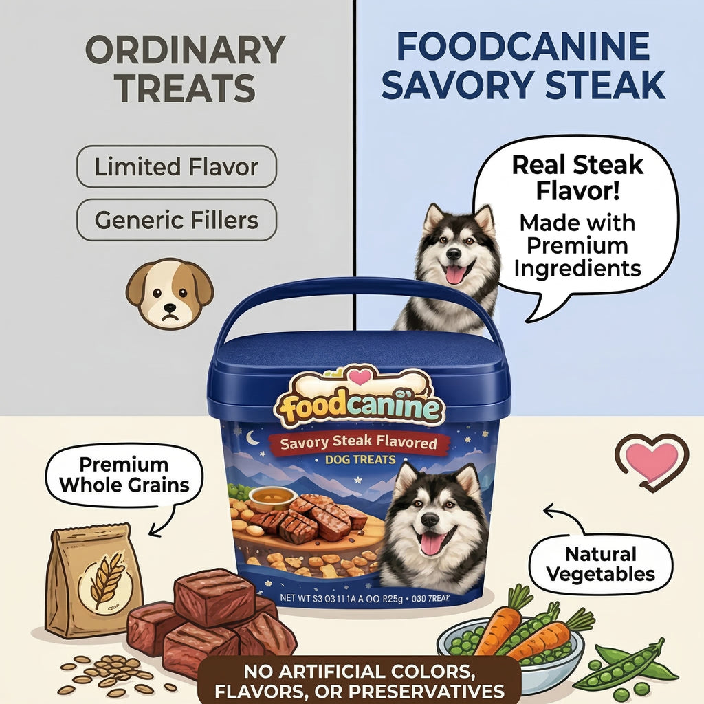 Savory Steak Flavored Dog Treats