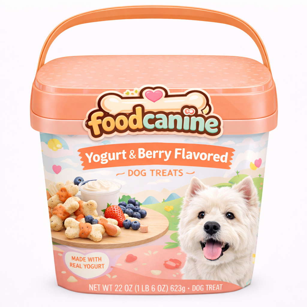 Yogurt & Berry Flavored Dog Treats – Made with Real Yogurt