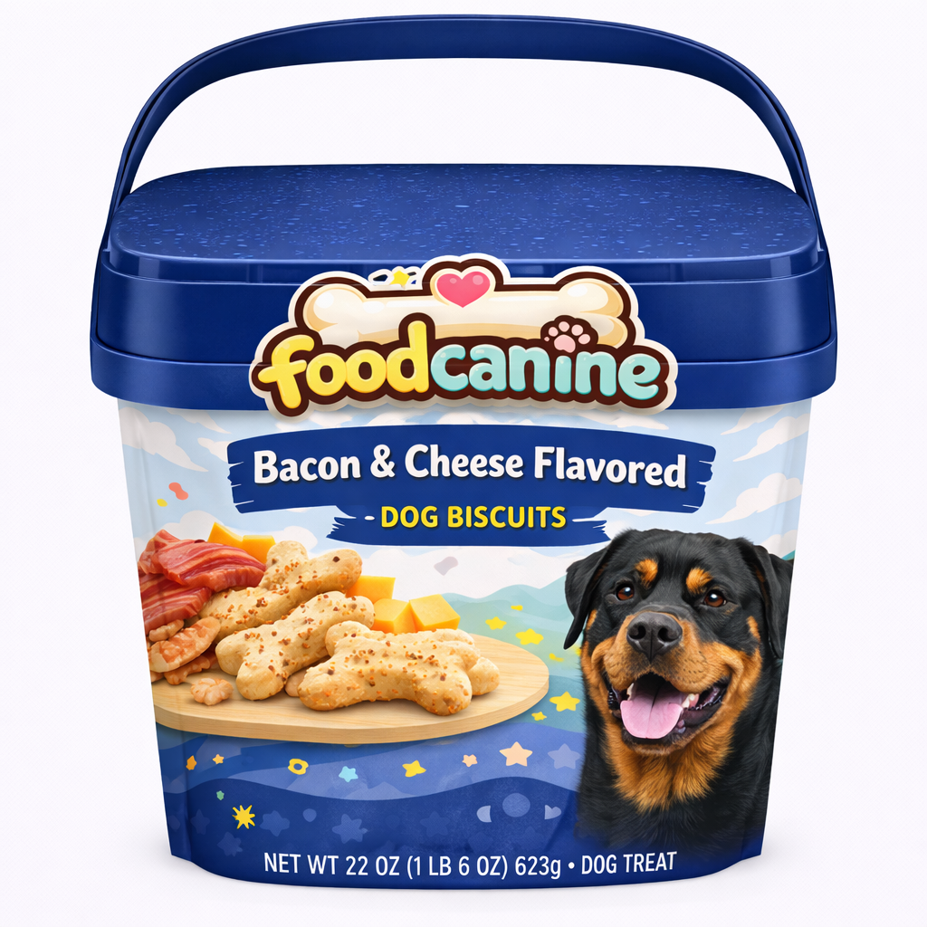 Bacon & Cheese Flavored Dog Biscuits