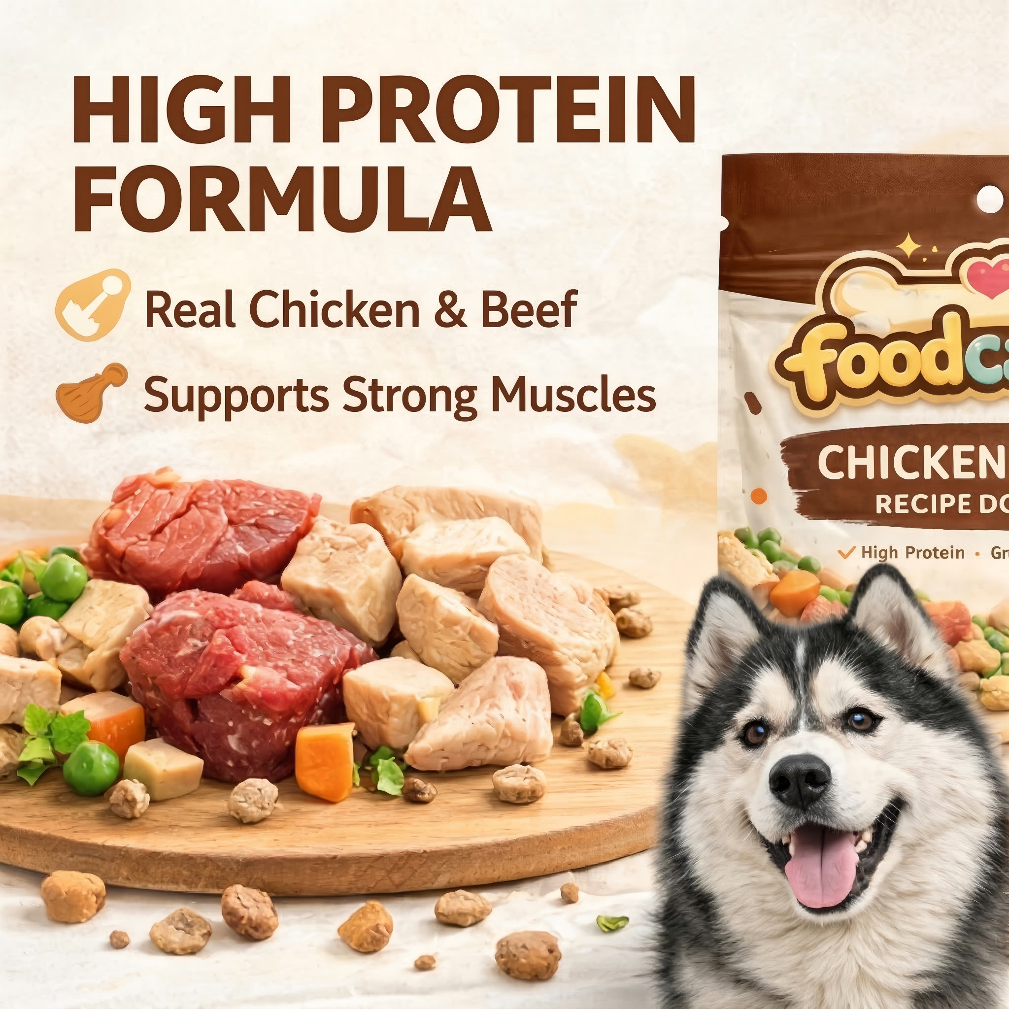 Chicken & Beef Recipe Dog Food